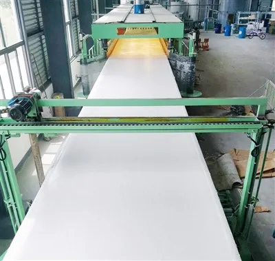 Ligne de production de mousse à mémoire de forme